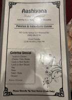 New Aashiyana-halal Tandoori menu