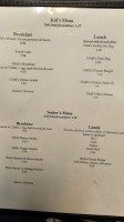 Granite Rock Grill menu