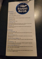 Sushi Blue menu