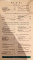 Casola's Pizza Grill menu