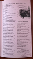 Plaza Jalisco menu