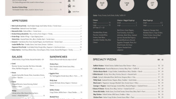 Fierro's Pizzeria menu