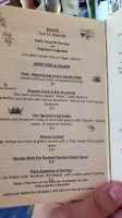 Elderberry Pond menu