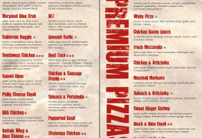 Atlas Brick Oven Pizzeria menu