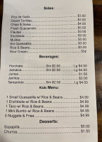 Taqueria Lolita menu