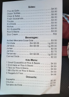 Taqueria Lolita menu