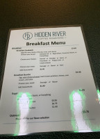 Hidden River Roasters' Old Town menu