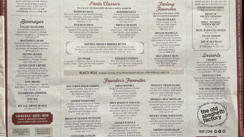 The Old Spaghetti Factory menu