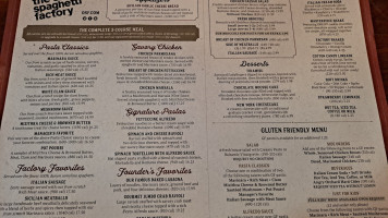 The Old Spaghetti Factory menu