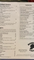 Rosebud Cafe menu