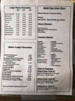 Luigi's Pizza menu