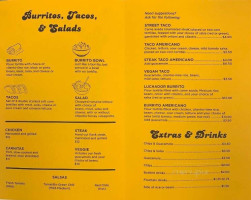 Luchador Tacos menu