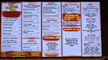 Burger Claim menu