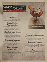 Cucina Toscana menu