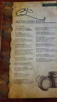 Q's Southern Bistro menu