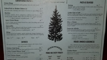 Colvins Pub Grill menu