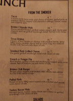 Colvins Pub Grill menu