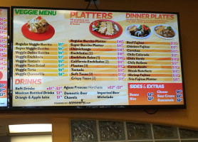 Super Burrito menu