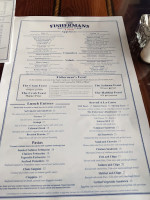 Fisherman's Restaurant And Bar San Clemente menu