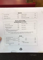 Soda Shoppe menu