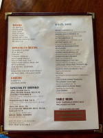 Ventana Cafe In Excelsior Spr menu