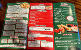 Ponzetti's Pizza menu