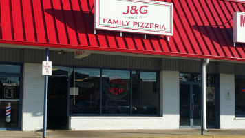 J G Pizza outside