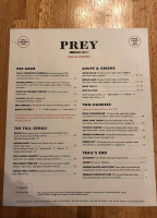 Prey menu