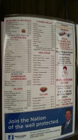 Dianne's Dairy Center menu