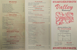 Valley menu