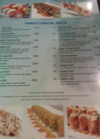 Yamato Steak House Of Japan menu