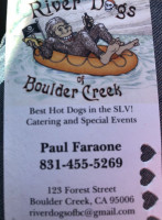 River Dogs Of Boulder Creek food