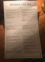 Beyond The Sea menu