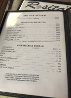 Rositas menu