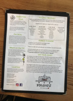 Folino's Wood Fired Pizza Shelburne menu