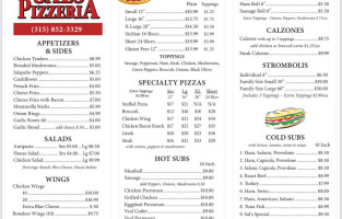 Sal's Pizzeria menu