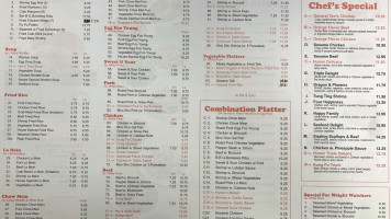 China Inn menu