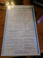 Lucky Baldwins Pub Pasadena menu