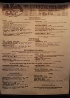 The Rivers Edge Pub And Grille menu