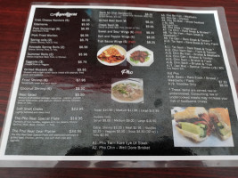 Pho Real menu