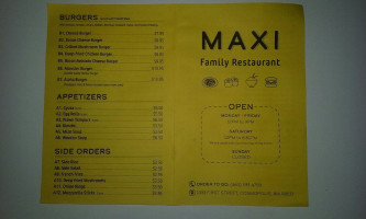 Maxi Teriyaki Sushi menu