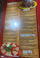 La Cabana Mexican Grill menu