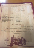 Patsy's Country Kitchen menu