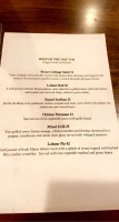 The Bog Tavern menu