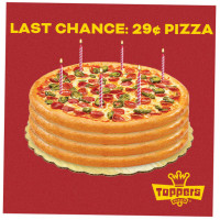 Toppers Pizza food