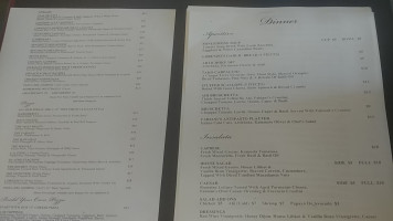 Fabiani's menu