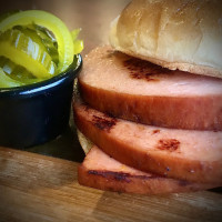 Momma's Mustard, Pickles, Bbq food