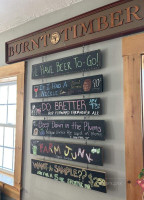 Burnt Timber Tavern menu