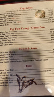 Golden Key Chinese menu