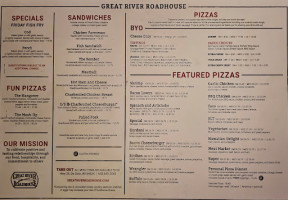 Great River Roadhouse menu